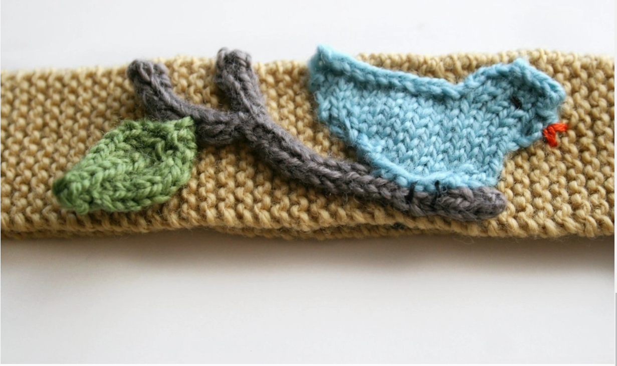 Birds and Bees Knitting Pattern - Bird-on-a-Branch & Bumblebee Headbands -TWO PATTERNS!