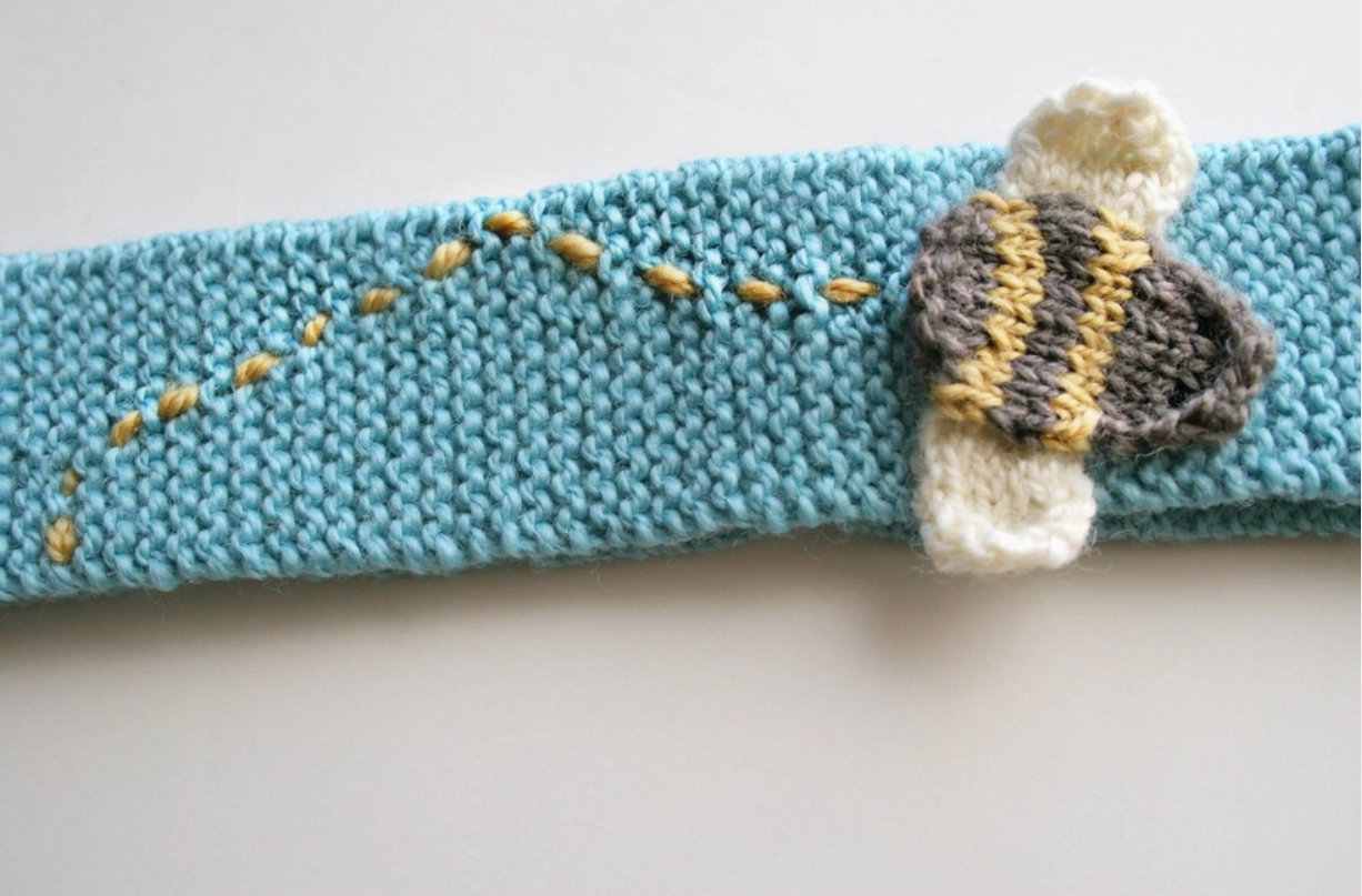 Birds and Bees Knitting Pattern - Bird-on-a-Branch & Bumblebee Headbands -TWO PATTERNS!