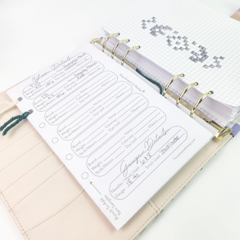 Chubby Sheep Project Journal Planner For Knitters & Crocheters by Twice Sheared Sheep!