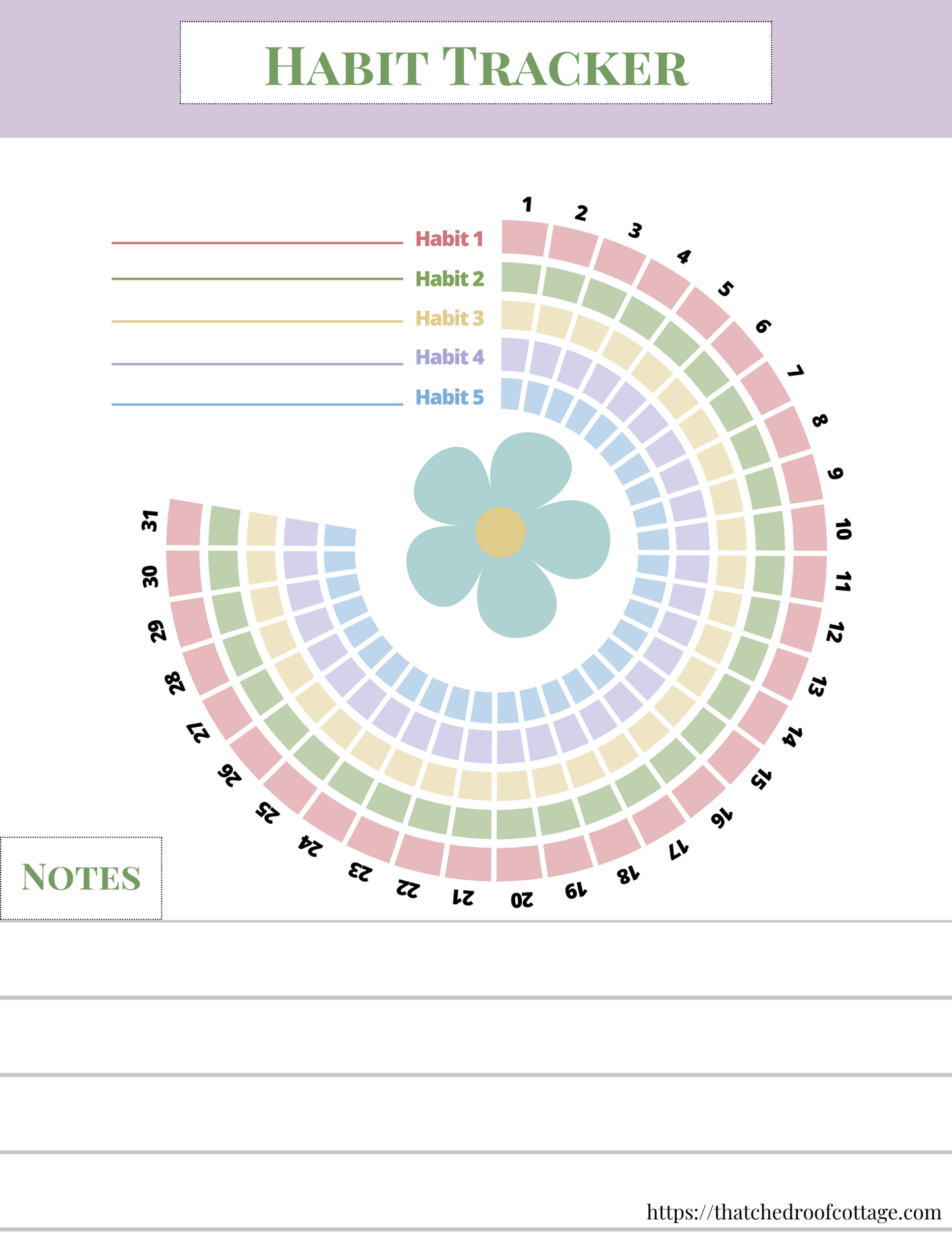 Focus & Flourish: Printable Floral Productivity Kit for Inspired Planning - Instant Download