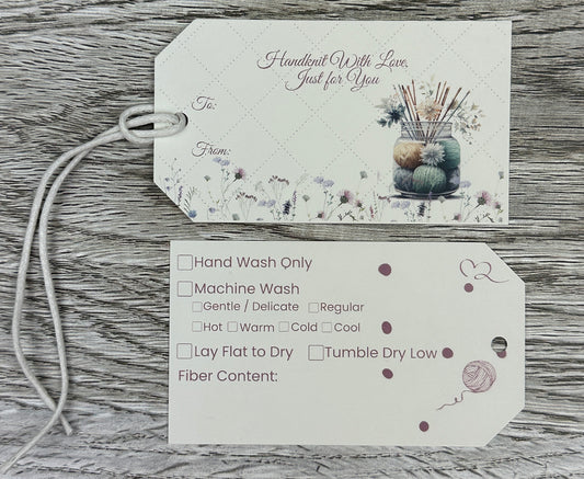 Gift Tags for Hand Knitters - Pack of 12