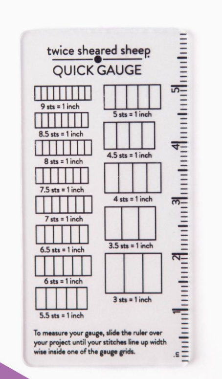 Quick Gauge Ruler by Twice Sheared Sheep