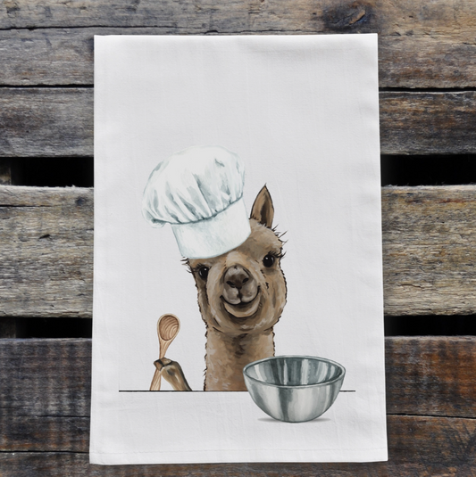 Alpaca Baker Tea Towel —