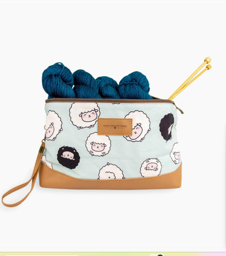 Trinity Medium Zippered Project Bag by Twice Sheared Sheep