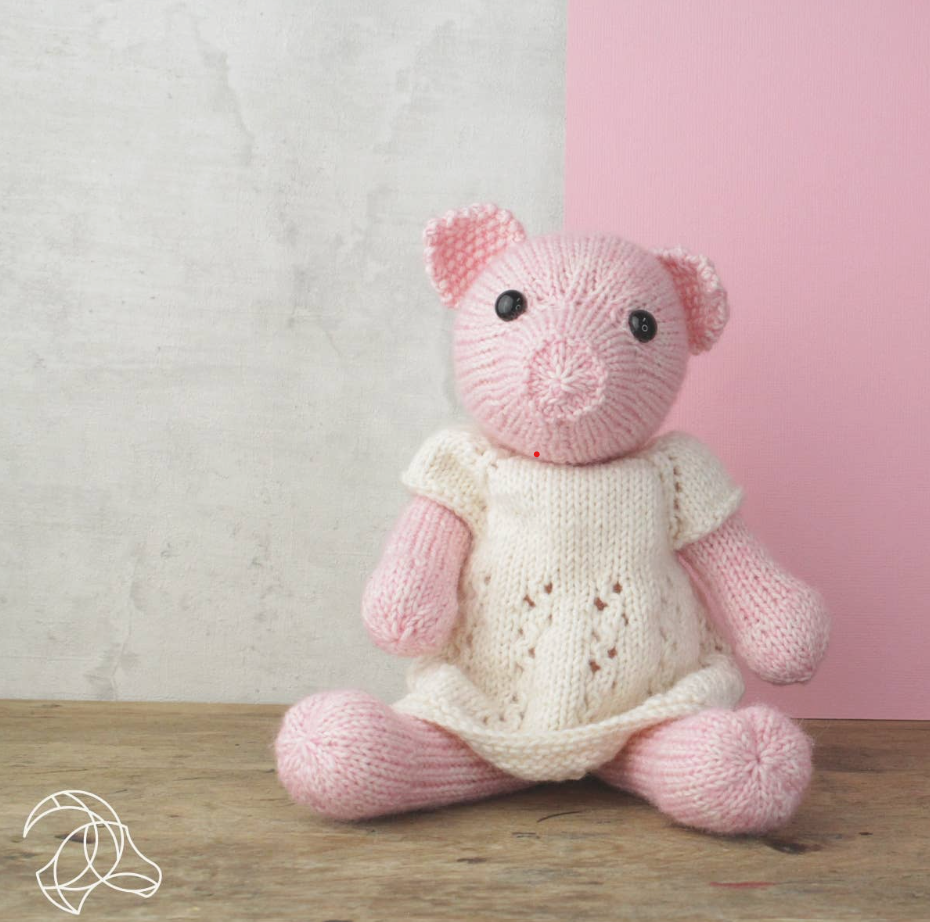 Frida Piglet - Knitting Kit by Hardicraft