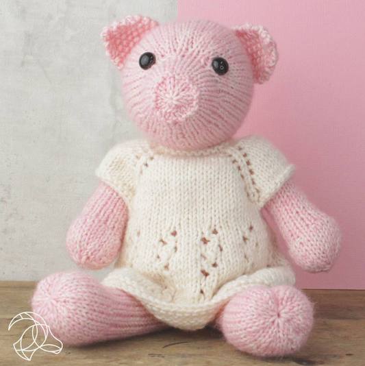 Frida Piglet - Knitting Kit by Hardicraft