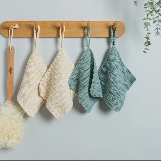 Face Cloth and Scrub Pad Beginner Knitting Kit