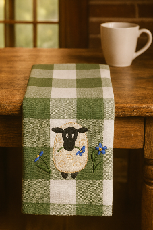 Sweet Sheep Cotton Kitchen Towel